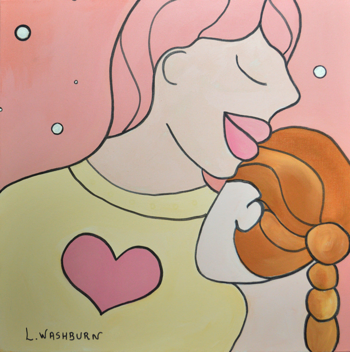 Cherish archival print - 8" x 8" image with 12" x 12" white matting
