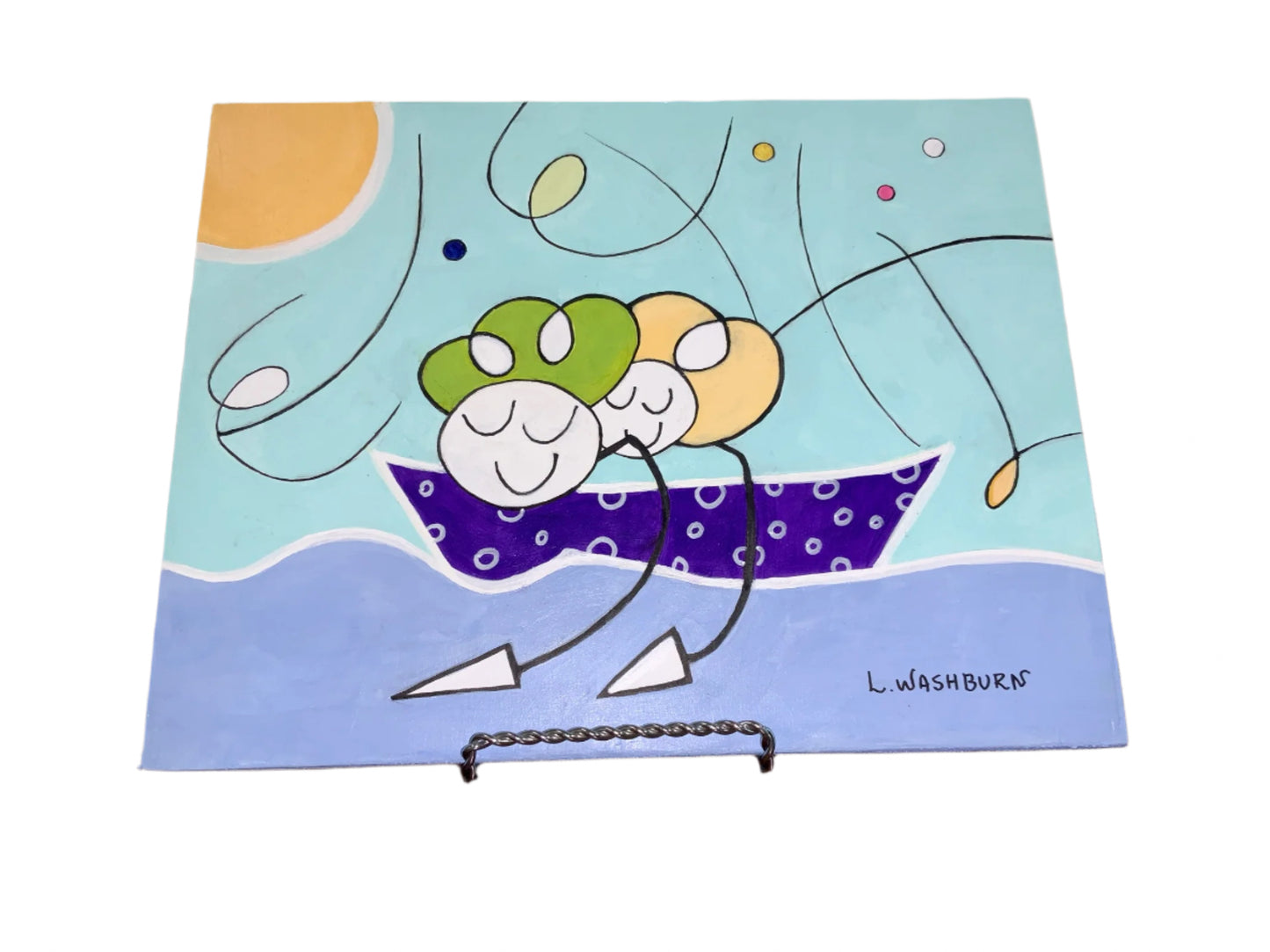 Ridding the waves 12” x 9” - Original