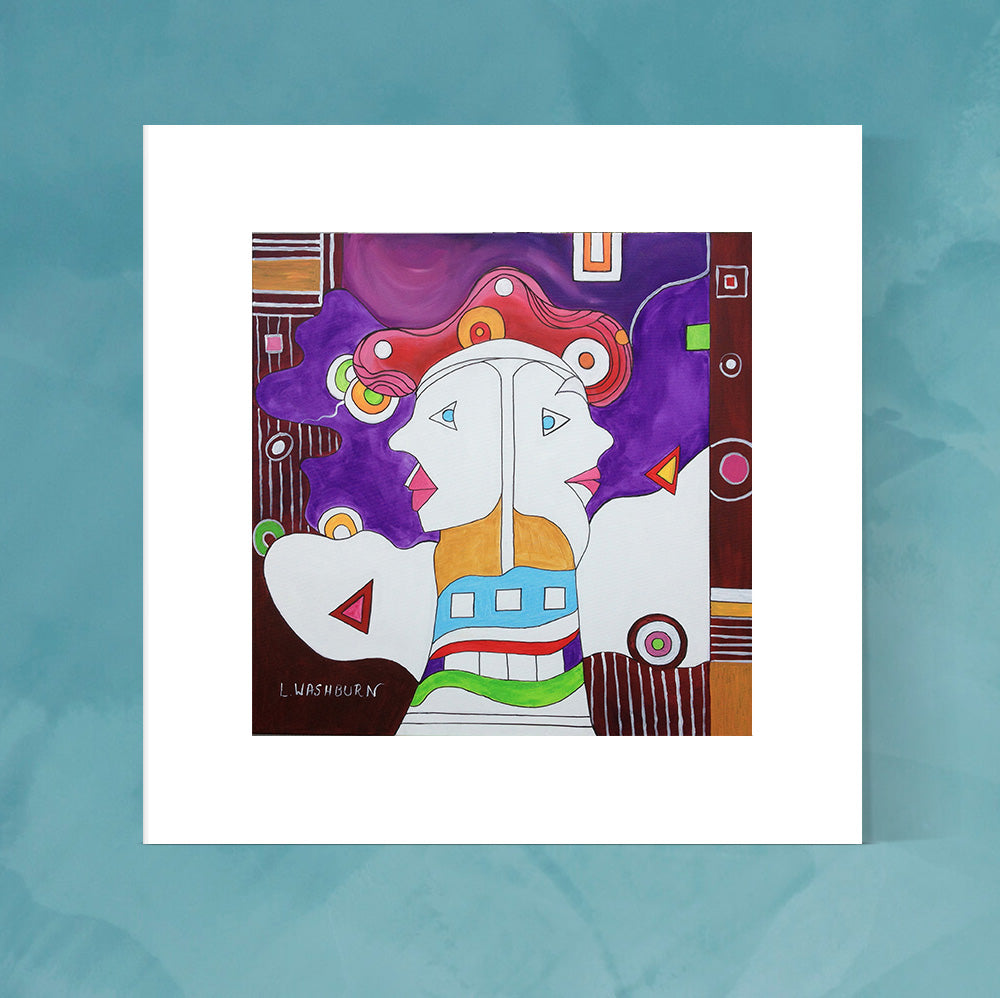 Dynasty archival pigment print - 8" x 8" image with 12" x 12" white mat