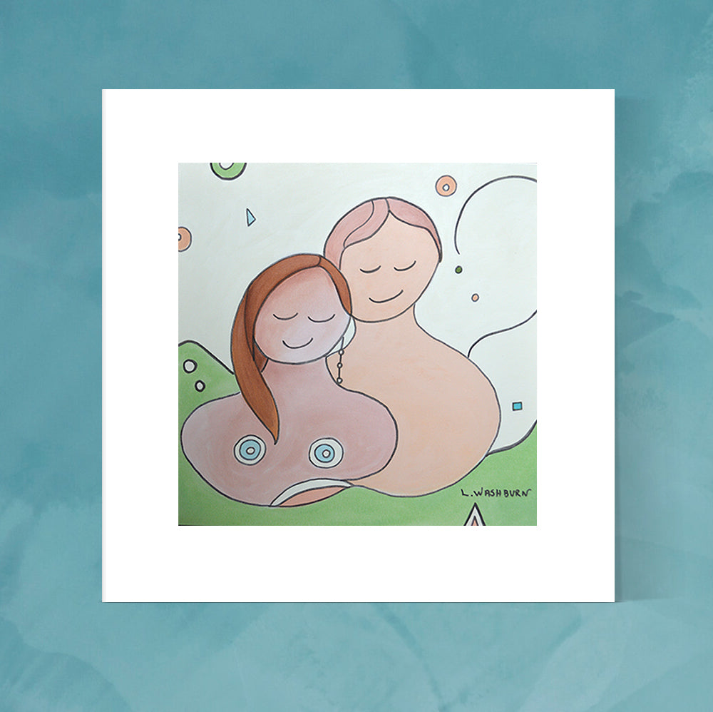 Family Portrait archival pigment print - 8" x 8" image with 12" x 12" white mat