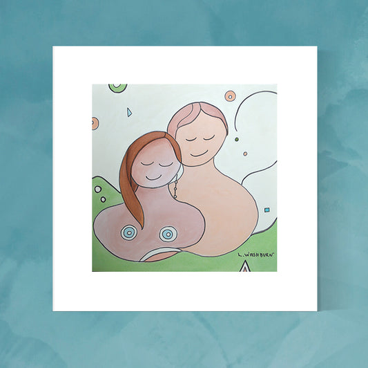 Family Portrait archival pigment print - 8" x 8" image with 12" x 12" white mat