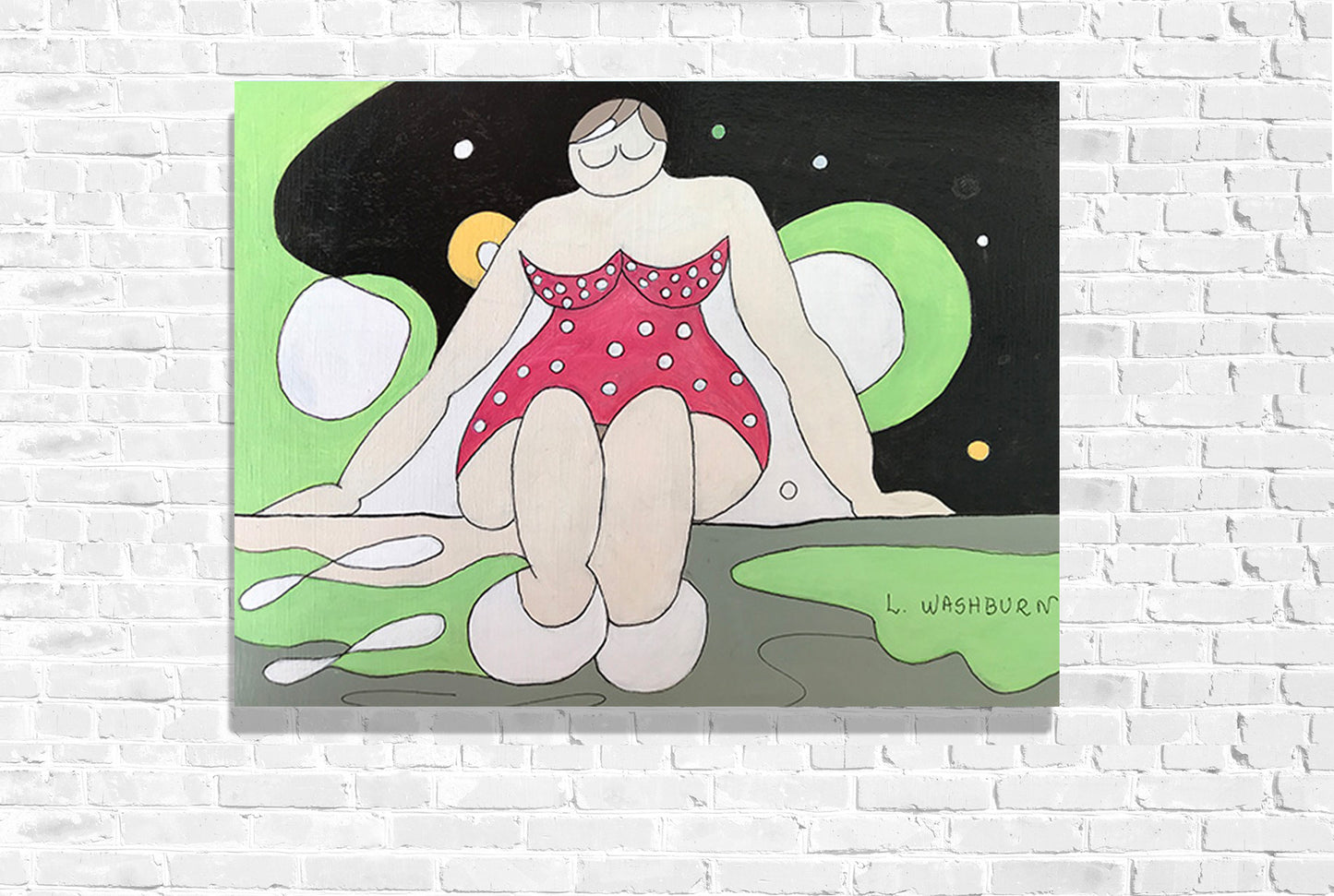 I am Beautiful - 12" x 9" Original acrylics on wood