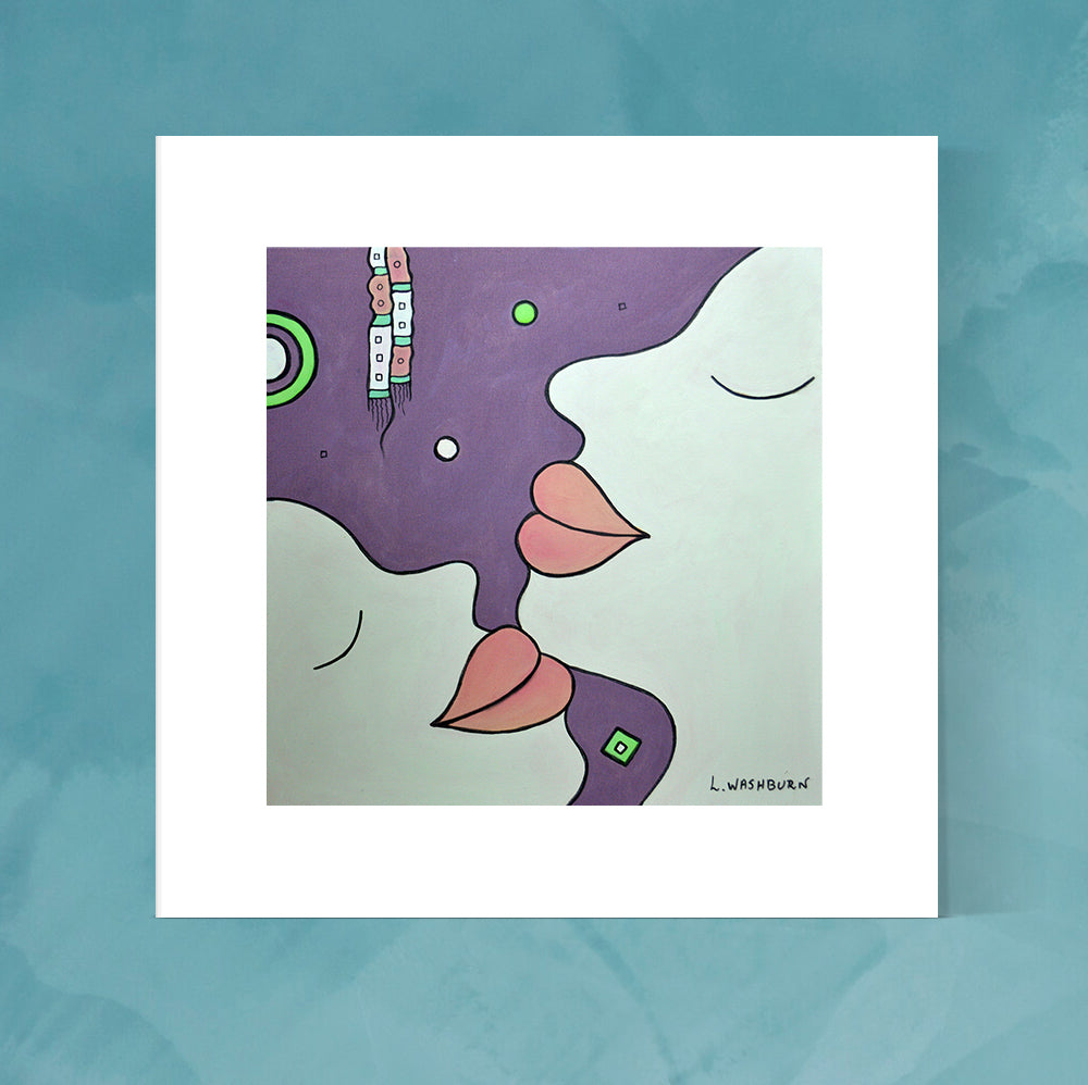 I Am archival pigment print - 8" x 8" image with 12" x 12" white matting