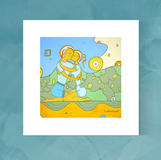 The Gift of Love archival pigment print - 8" x 8" image with 12" x 12" white mat