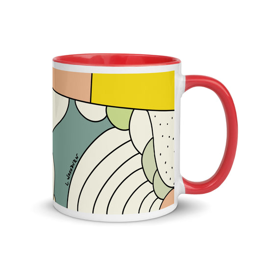 Mug with Color Inside buttergly wings
