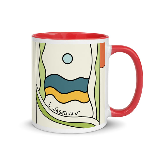 Mug with Color Inside circle of lights