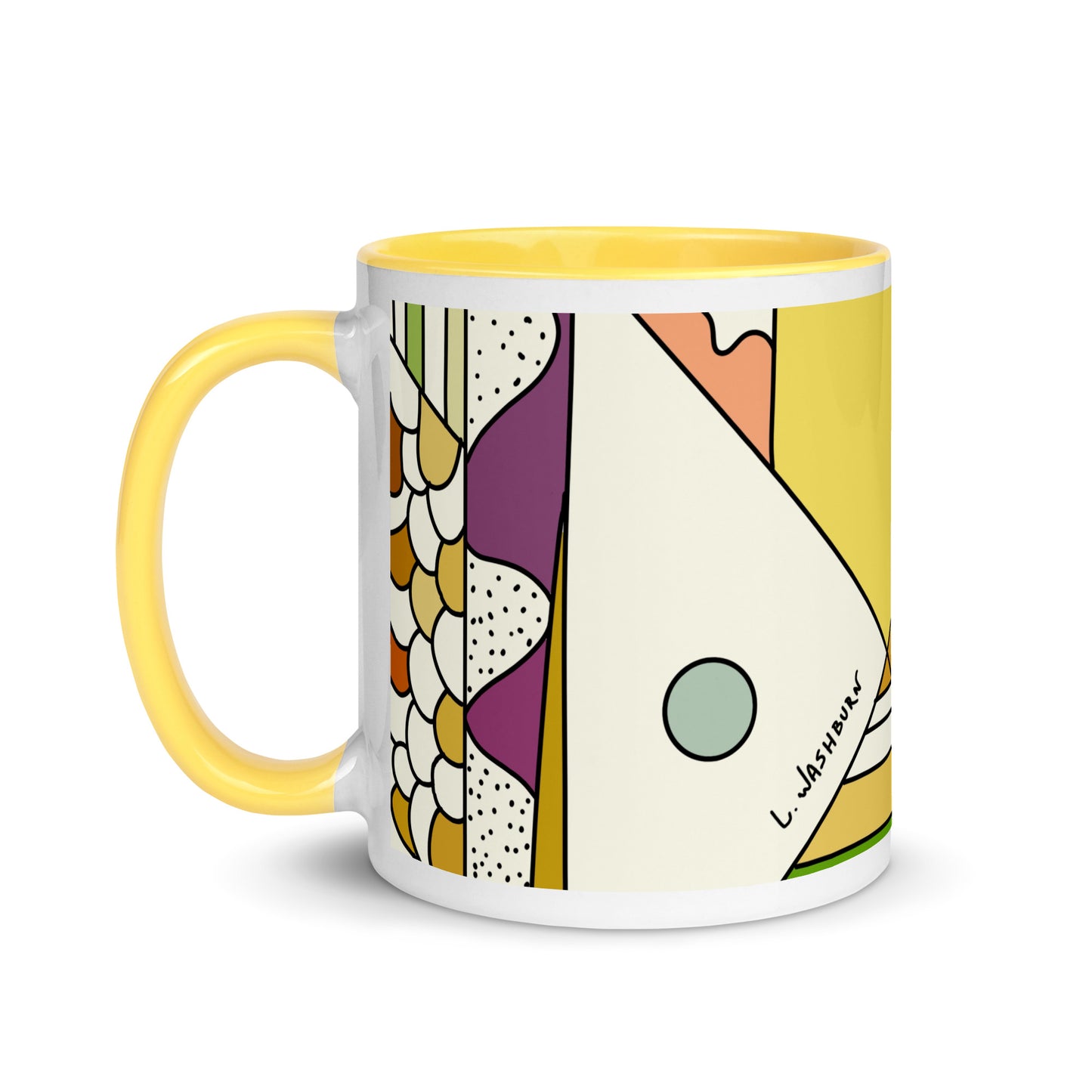 Mug with Color Inside the quaters
