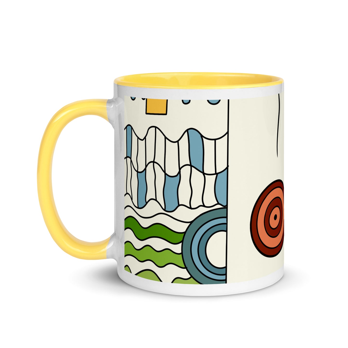 Mug with Color Inside circle of lights