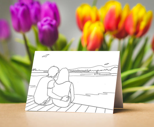 Set of 10 Coloring Cards - Set no 3