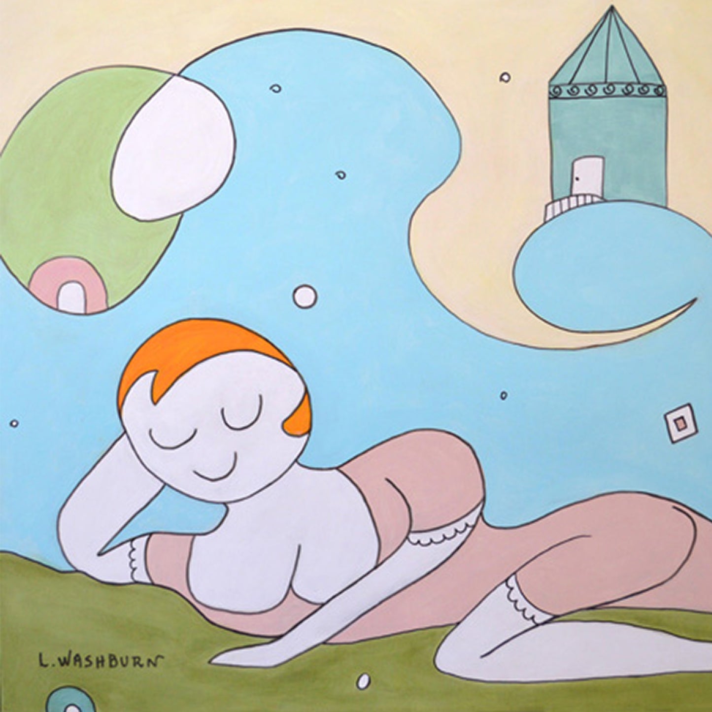 Confidence - 40" x 30" Original acrylics on canvas