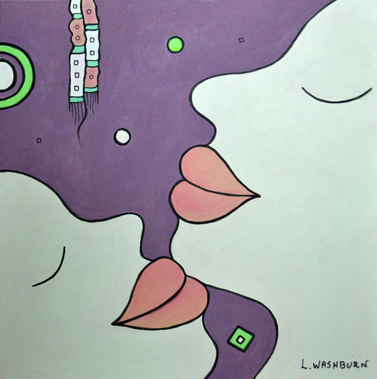 I am - 20" x 20" Original acrylics on canvas