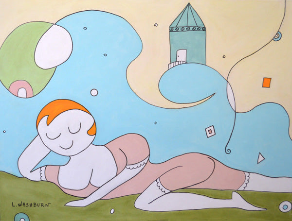 Confidence - 40" x 30" Original acrylics on canvas