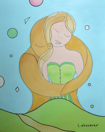 The guardian - 24" x 30" Original acrylics on canvas
